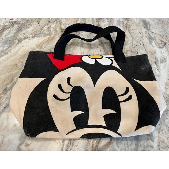 Disney Lined Minnie Mouse Large Tote Bag - Picture 2 of 9